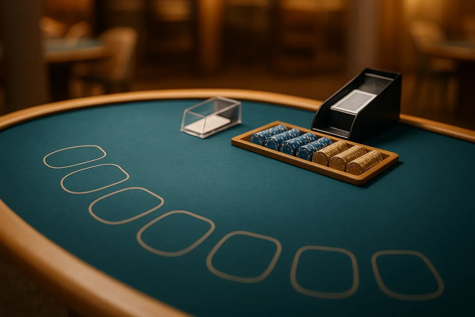 Ultra-realistic live blackjack table in premium Philippine casino studio lighting